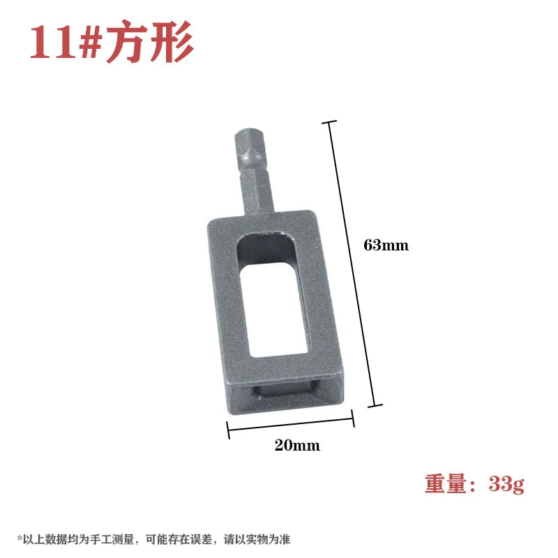 Wire Twister Drill Attachment – Steel Bar Knotting Tool Drill Attachment Tool Babs Silver
