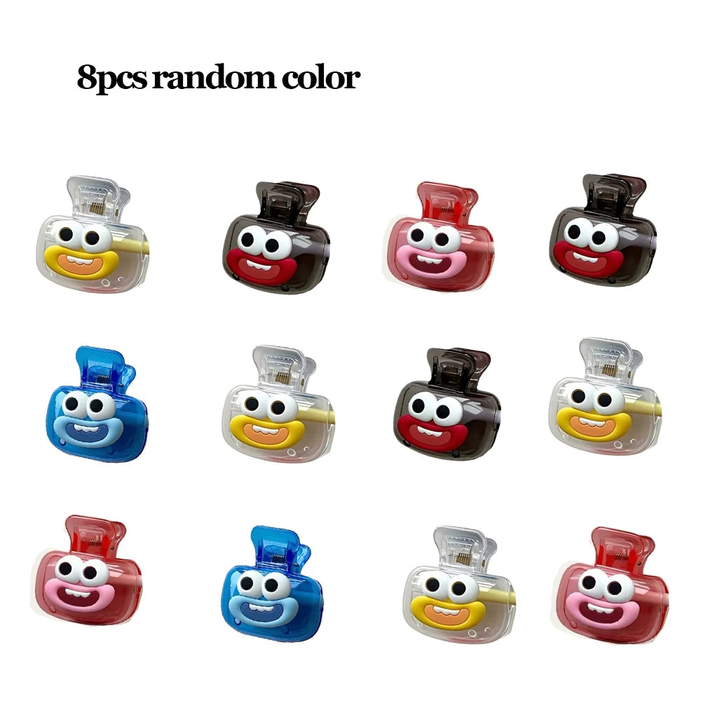 Snap-On Toothbrush Head Cover – Multi-Color Cap, Travel Ready Toothbrush Head Cover Babs 8pcs random color