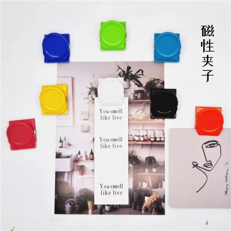 5-Piece Magnetic Clips – Multi-Color Office & Fridge Organizers Magnetic Organizer Clips Babs
