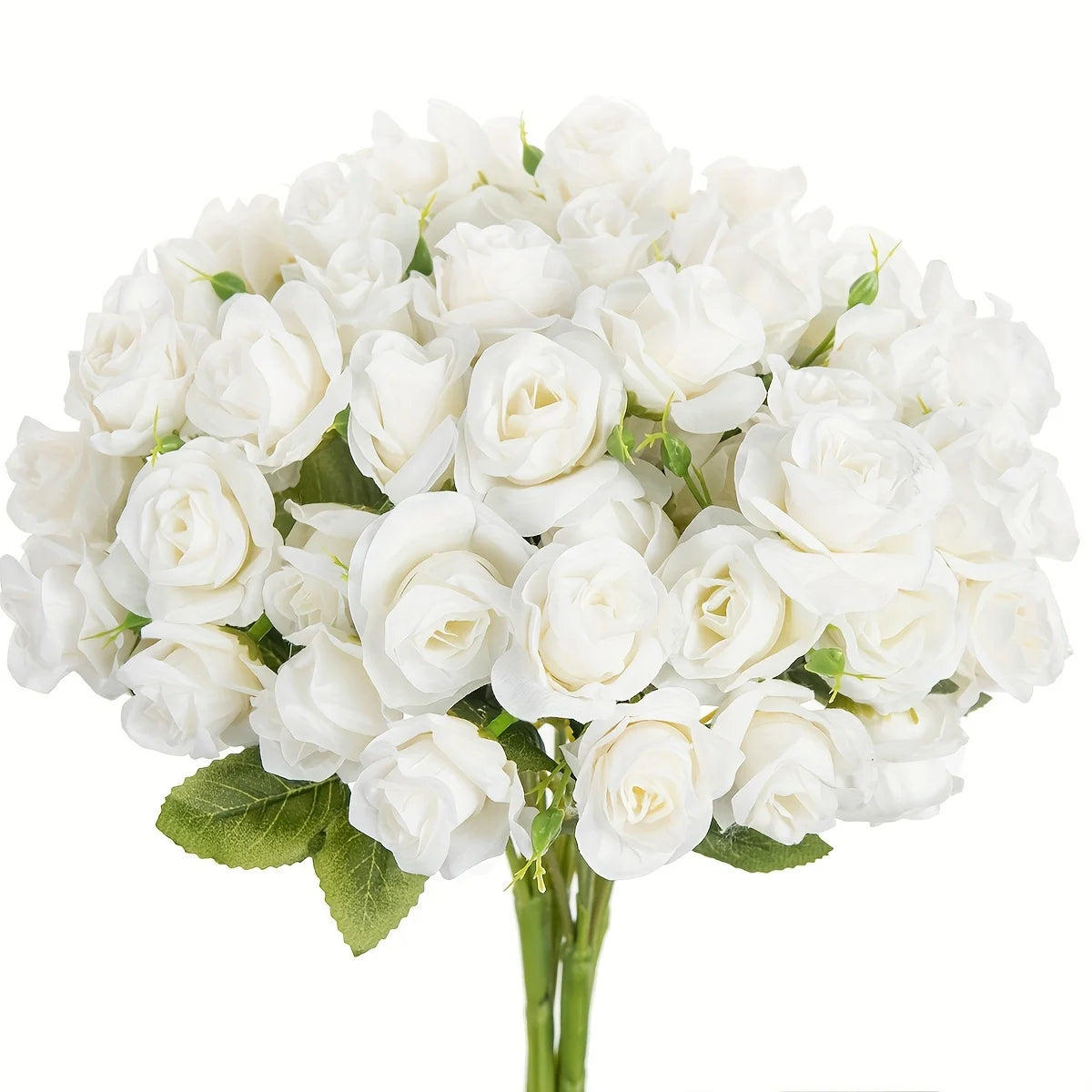 15-Head Silk Rose Artificial Bouquet for Wedding & Home Decor Artificial Flower Bouquet Babs