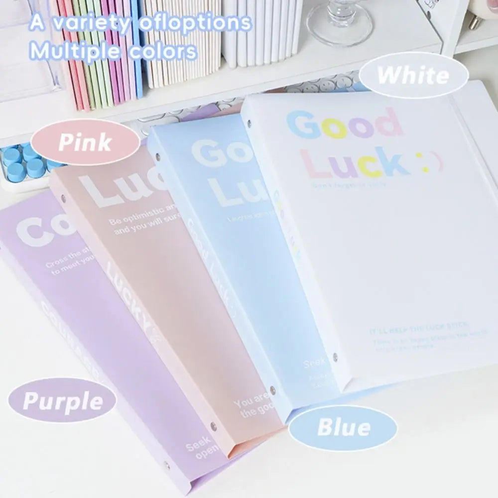 A4 Loose-Leaf Folder Transparent Document Pouch Organizer Document File Folder Babs