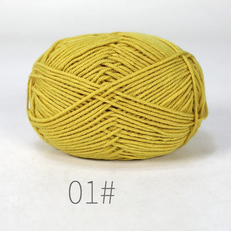 10 Balls 500g Soft Milk Cotton Yarn for Knitting & Crochet
