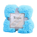 Soft Fluffy Shaggy Plush Throw Blanket 80x120cm – Warm Bedspread Plush Throw Blanket Babs SKY BLUE