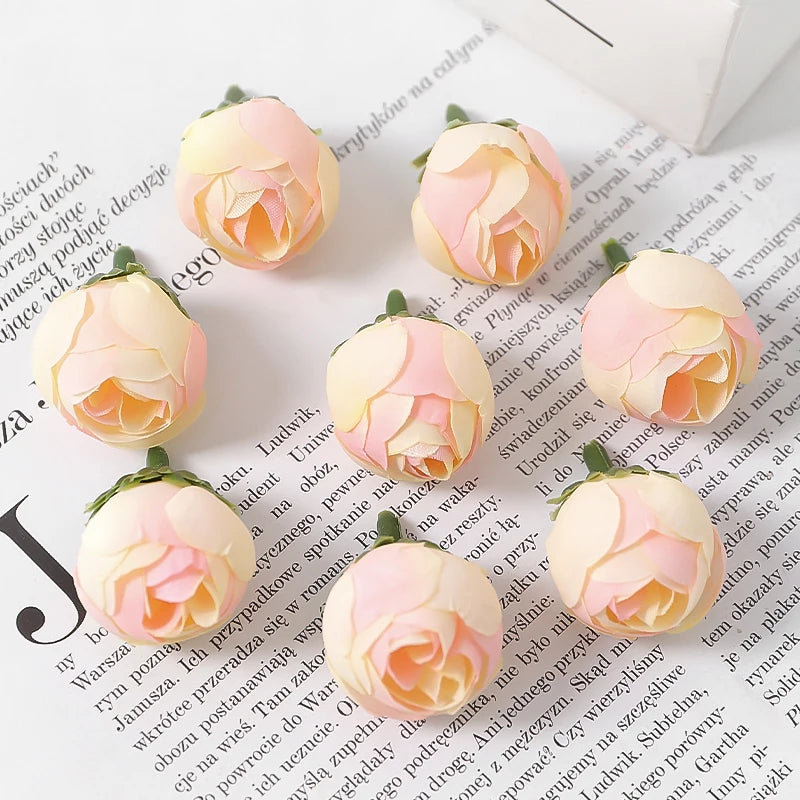 Silk Rose Artificial Flowers 20/30Pcs – Wedding & Home Decor Artificial Silk Roses Babs Yellow 20Pcs