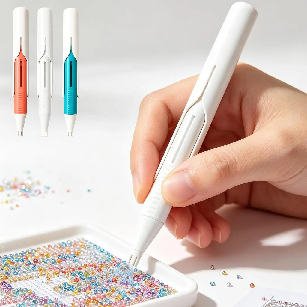 Automatic Diamond Painting Pen & Bead Dispenser – 2.8mm Drills Diamond Painting Tool Babs WHITE