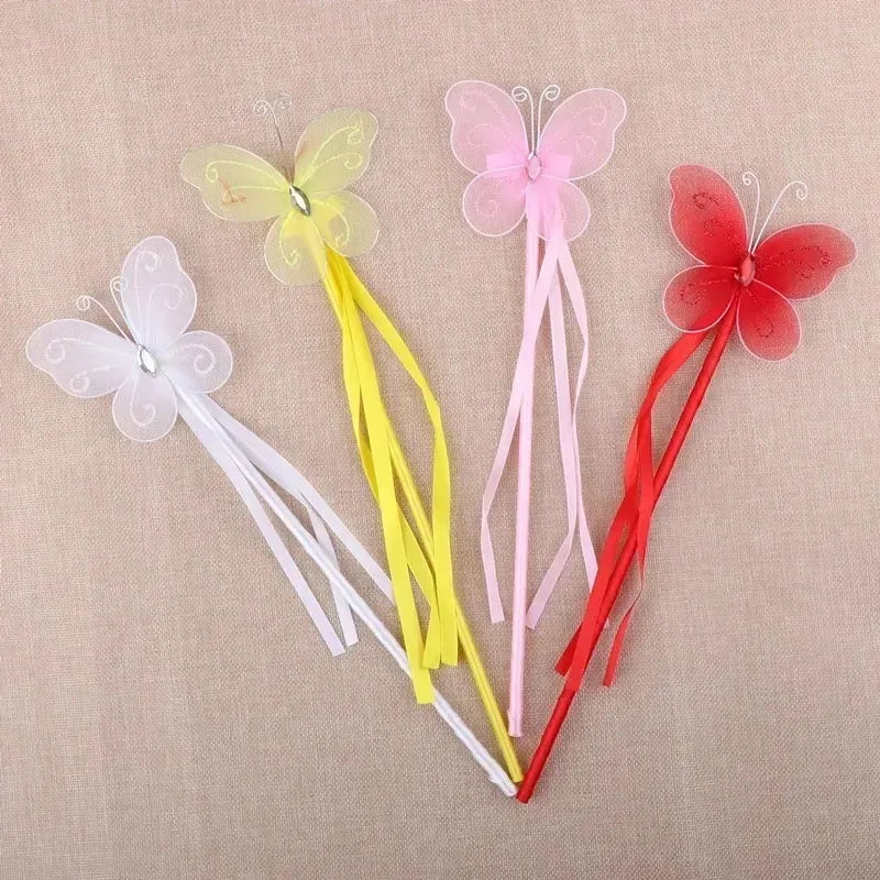 12pc Butterfly Fairy Wand Set – Princess Cosplay Party Props Fairy Cosplay Wands Babs