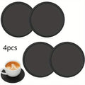 Non-Slip Silicone Drink Coasters – Black Set of 2 or 4 Drink Coaster Set Babs 4pcs