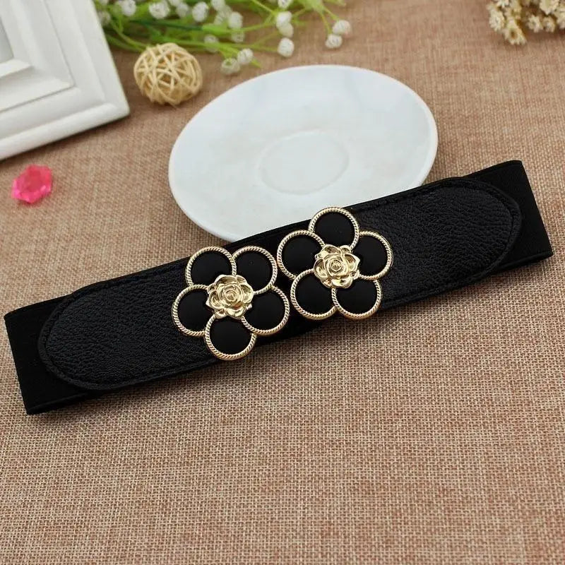 Floral Elastic Stretch Waistband Belt for Women Elastic Waistband Belt Babs 1pc