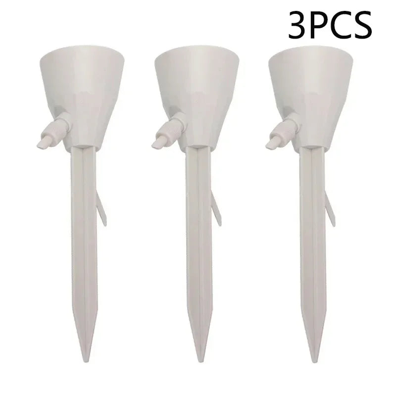 Adjustable Plant Watering Spikes – Auto Drip Irrigation (3 Pcs) Drip Irrigation Spike Babs WHITE3pcs