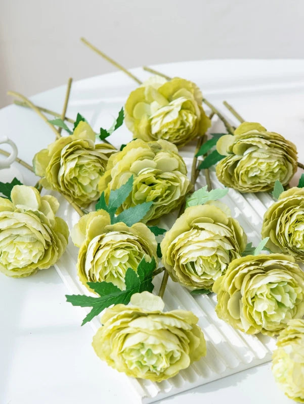 Silk Peony Artificial Flowers for Wedding & Home Décor 5/10 Pcs Artificial Silk Flowers Babs Color 5 10pcs