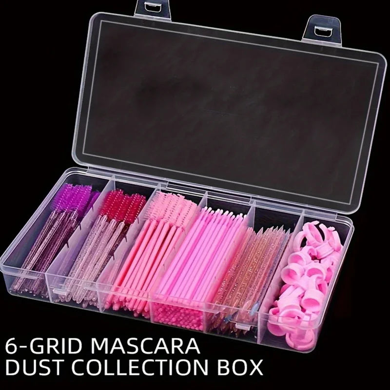 6-Compartment Transparent Jewelry & Cosmetics Organizer Jewelry Organizer Box Babs