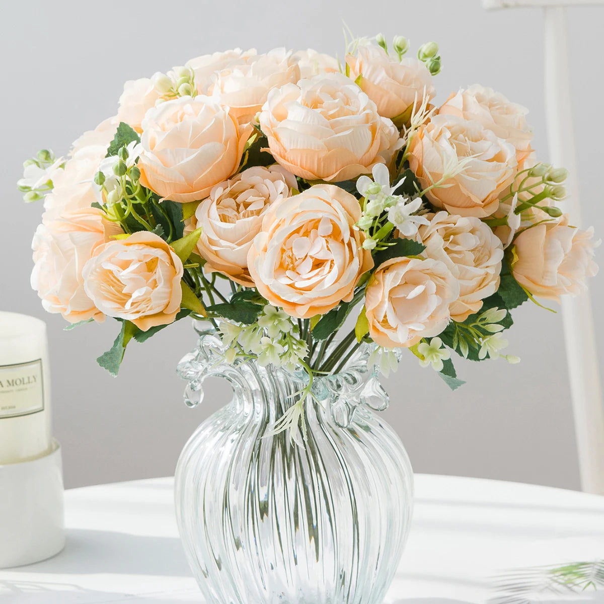 Silk Peony Bouquet – Artificial Flowers for Home & Wedding Artificial Flower Bouquet Babs