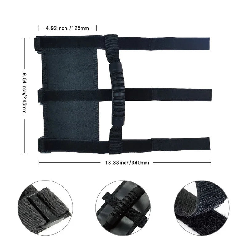 4-Pack Roll Bar Grab Handles for Jeep Wrangler CJ TJ JK JL Roll Bar Grab Handle Babs