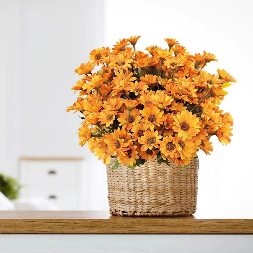 Artificial Silk Daisy Bouquet 21 Heads – Wedding & Home Decor Artificial Flower Bouquet Babs
