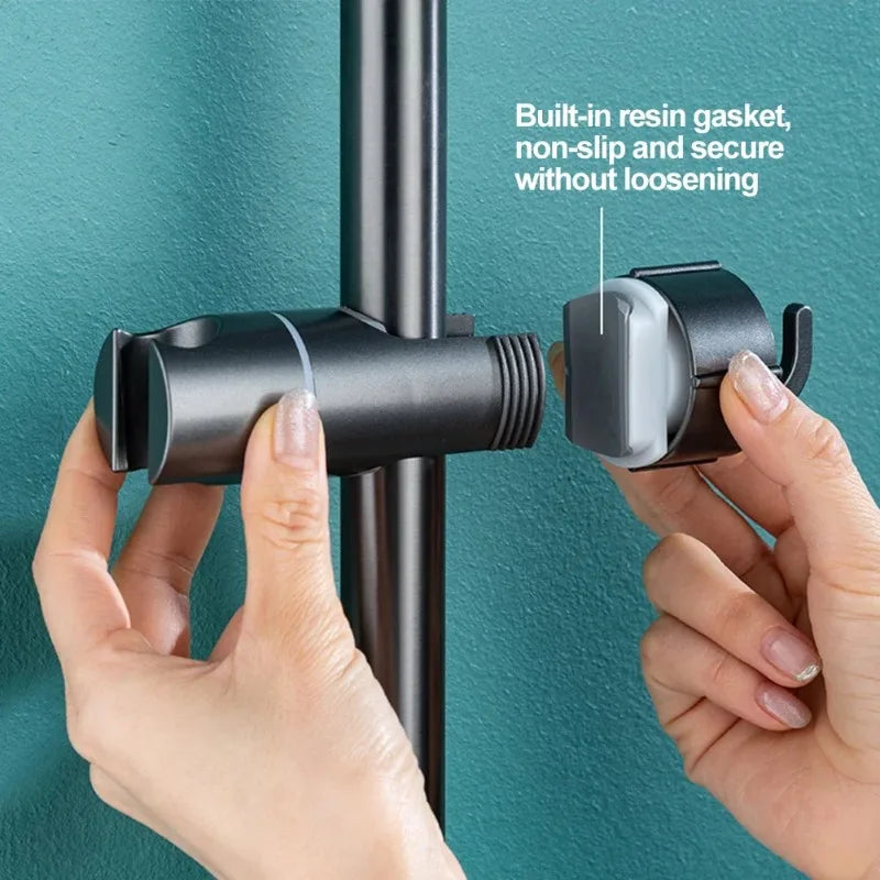 Adjustable ABS Shower Head Holder for Slide Bar | Rotating Bracket Shower Head Bracket Babs