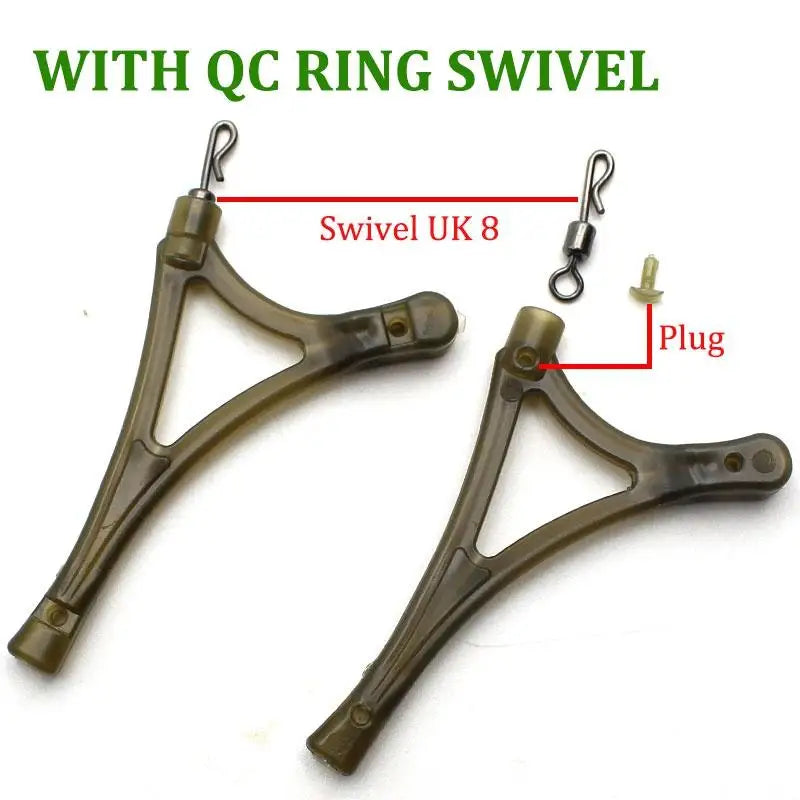 10pcs Carp Fishing Anti-Tangle System | Feeder Swivel Rig Tool Fishing Rig Accessory Babs