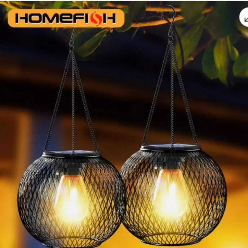 Solar Hanging Lantern Outdoor – Waterproof Decorative Light Solar Hanging Lantern Babs