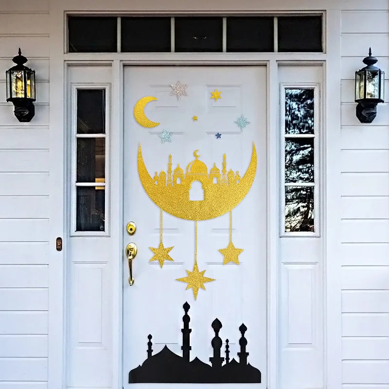 Eid Mubarak & Ramadan Kareem Wall Stickers – DIY Felt Decals Holiday Wall Sticker Babs