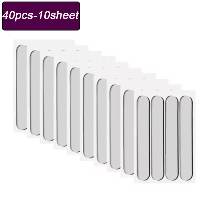 Self-Adhesive Clear Silicone Bumper Pads – Door & Cabinet Protectors Silicone Bumper Pads Babs 40pcs-10sheet