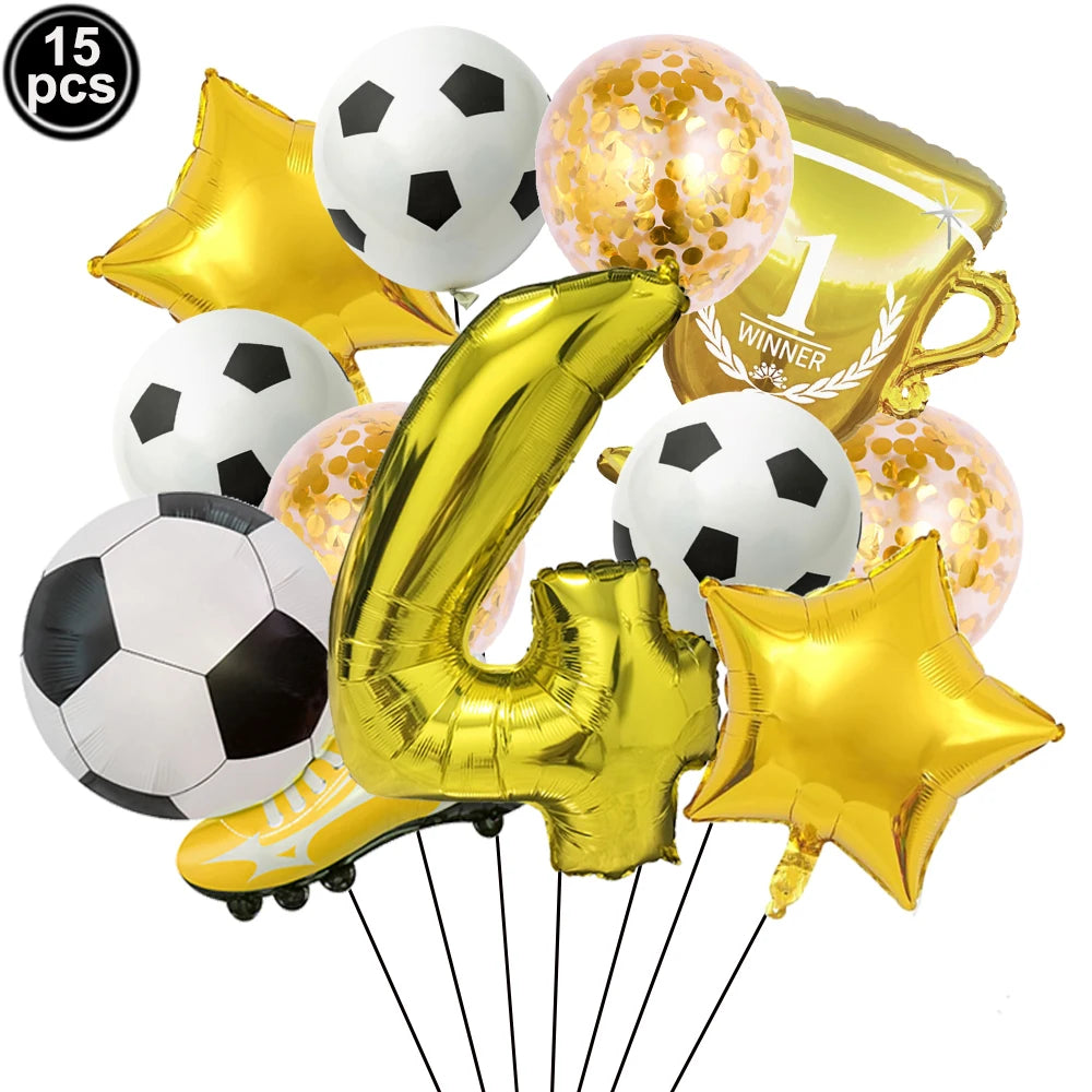 32" Soccer Ball Foil Balloon Set – Kids Birthday Party Decor