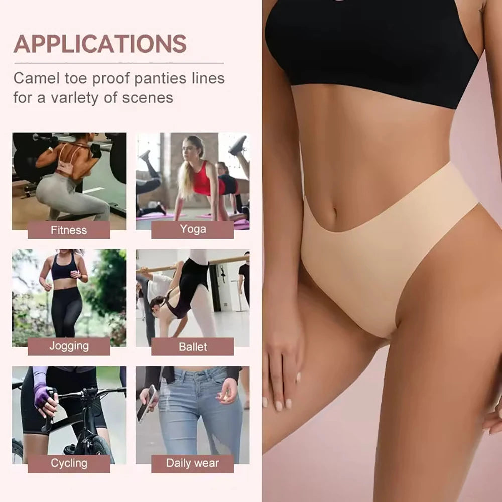 Women's Seamless No-Show Anti Camel Toe Thong Panties Seamless Thong Panties Babs