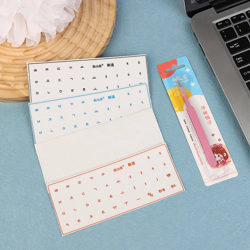 Korean Keyboard Stickers – Transparent Film, Universal Laptop & Desktop Keyboard Stickers Babs