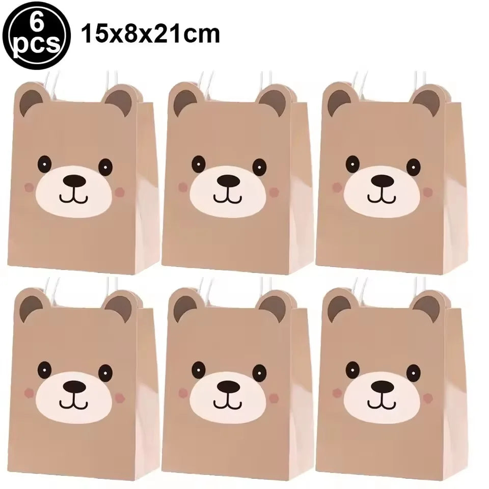 Teddy Bear Party Supplies – Plates, Napkins, Balloon & Decor Party Supplies Set Babs DEEP BLUE