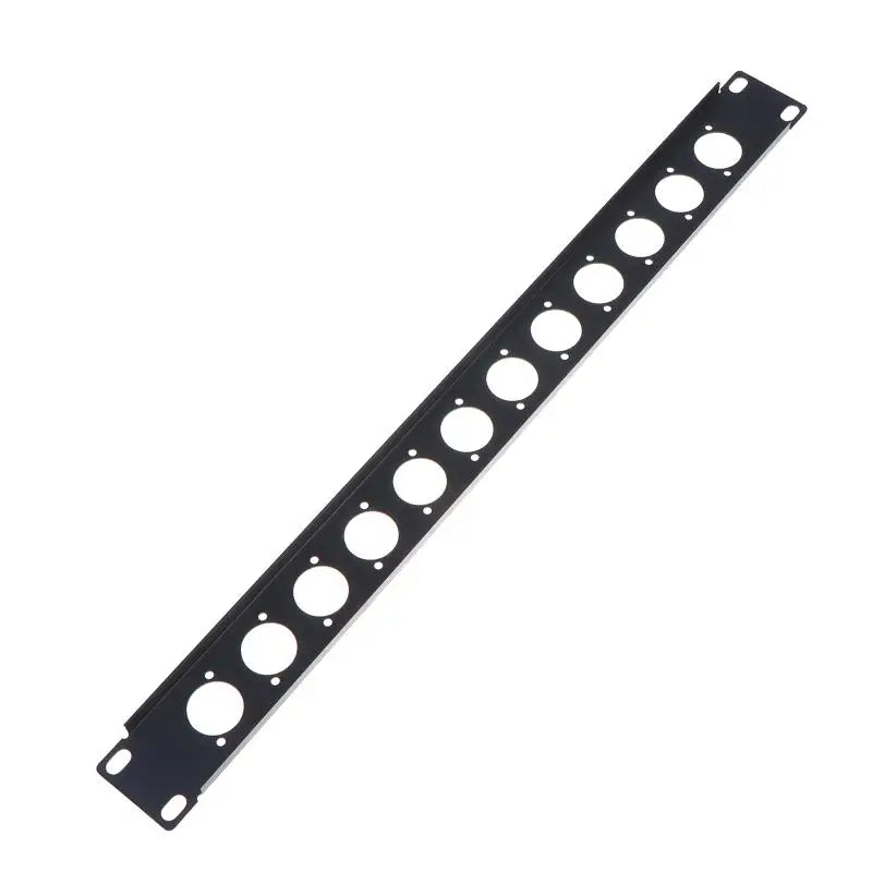 1U Rack Patch Panel 4–16 Way XLR Connector Mount | HUXUAN Audio Rack Patch Panel Babs 12 holes