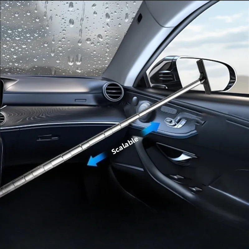 Retractable Car Mirror Wiper – Portable, Telescoping Cleaner Car Cleaning Wiper Babs