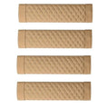 Universal PU Leather Car Seat Belt Cover Shoulder Pad Cushion Seat Belt Cover Babs Beige-4Pcs