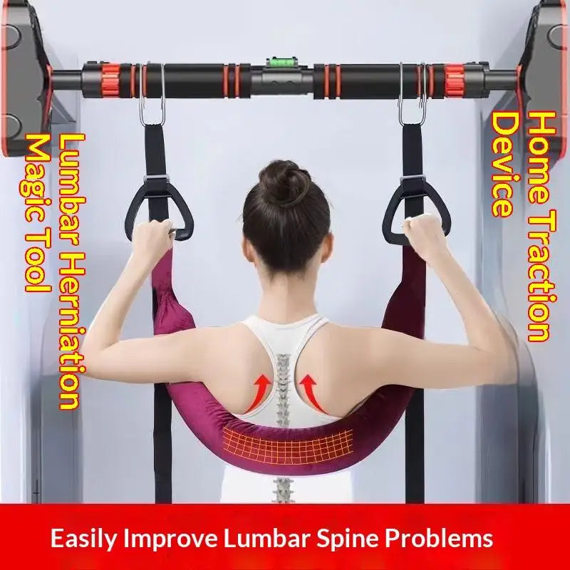 Portable Lumbar Traction Belt – Spinal Back Stretching Support Lumbar Traction Belt Babs