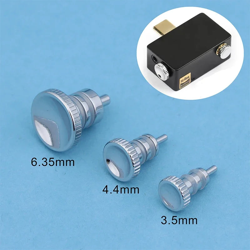Stainless Steel Audio Dust Plugs – 3.5mm, 4.4mm & 6.35mm Jacks Audio Port Protectors Babs