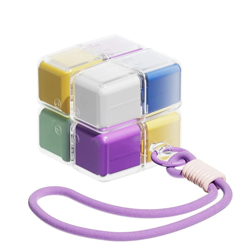 Large Weekly Pill Organizer – 8 Detachable Compartments Weekly Pill Organizer Babs Colorful