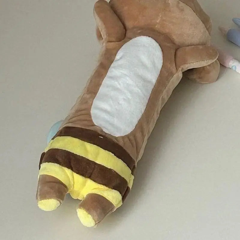 Bee Bear Plush Pencil Pouch – Cute Doll Stationery Pen Bag Plush Pencil Case Babs