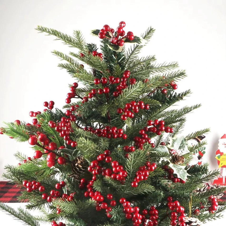 Artificial Holly Berry Branch | Christmas & Home Décor Artificial Plant Branch Babs