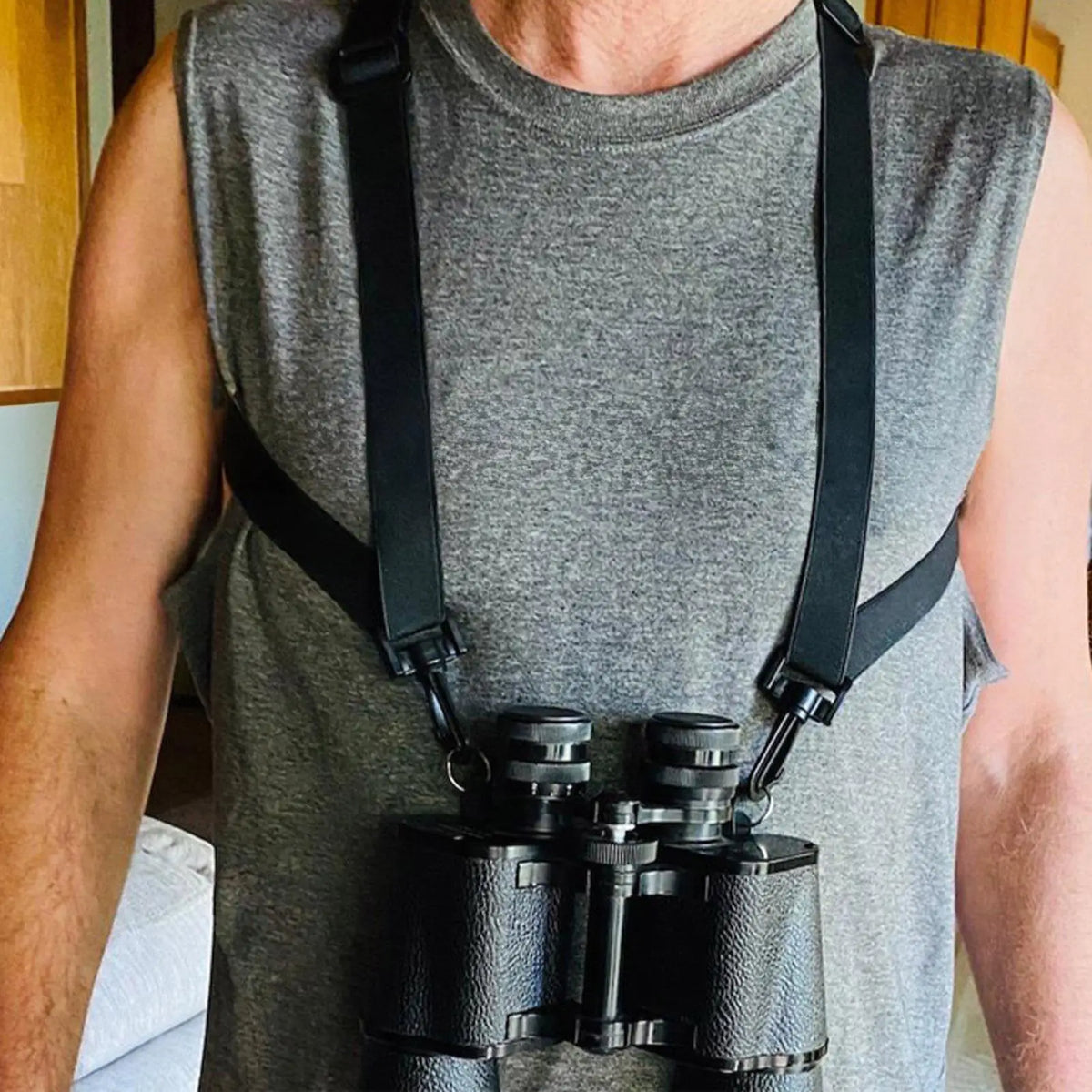 X-Shaped Binocular & Camera Harness Strap – Adjustable Chest Strap Camera Harness Strap Babs