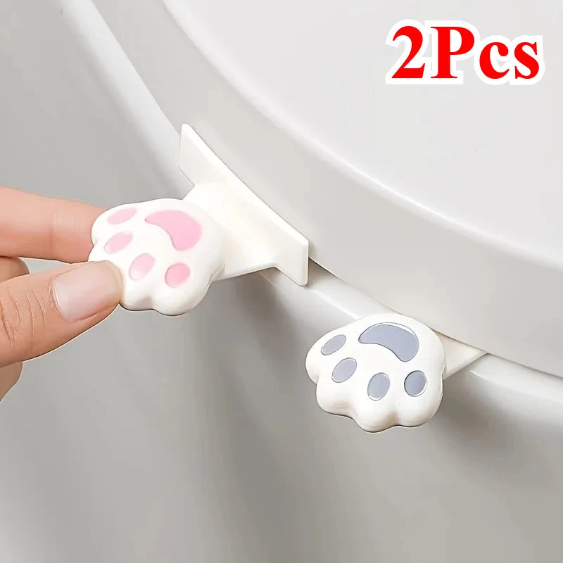 Cat Paw Toilet Seat Lifter – Hygienic Hands-Free Set of 2 Toilet Seat Lifter Babs