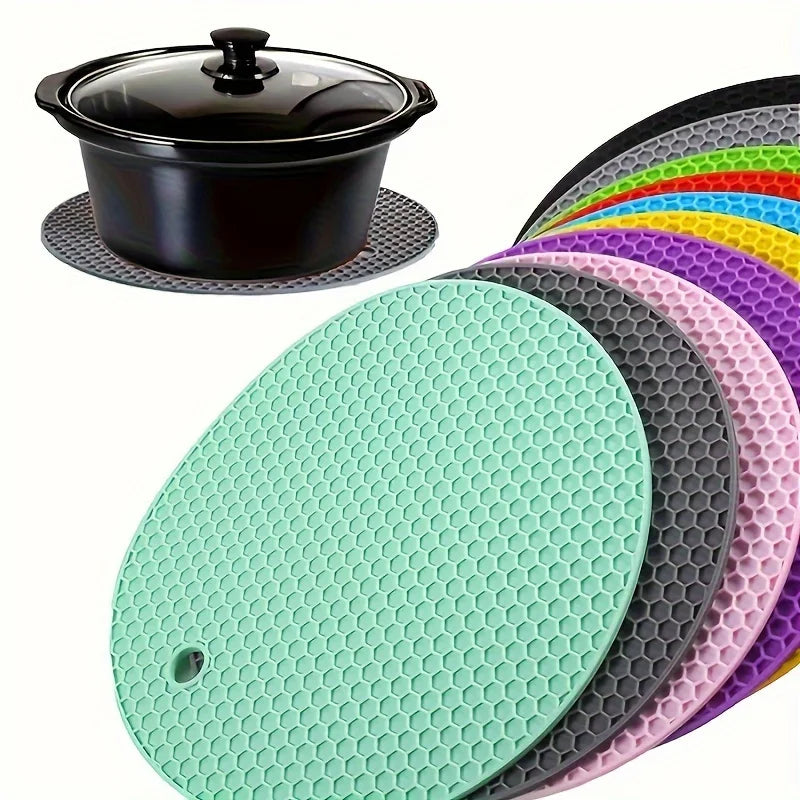 3-Pack Silicone Trivets – Non-Slip Heat Resistant Hot Pads Silicone Trivets Babs