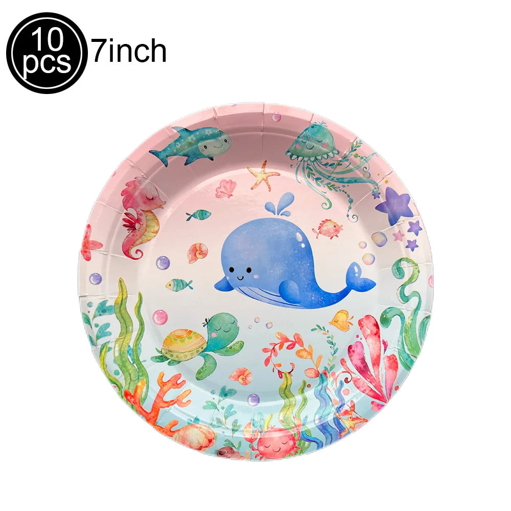 Under the Sea Birthday Party Supplies – Ocean Theme Decor Set Party Supply Set Babs Olive