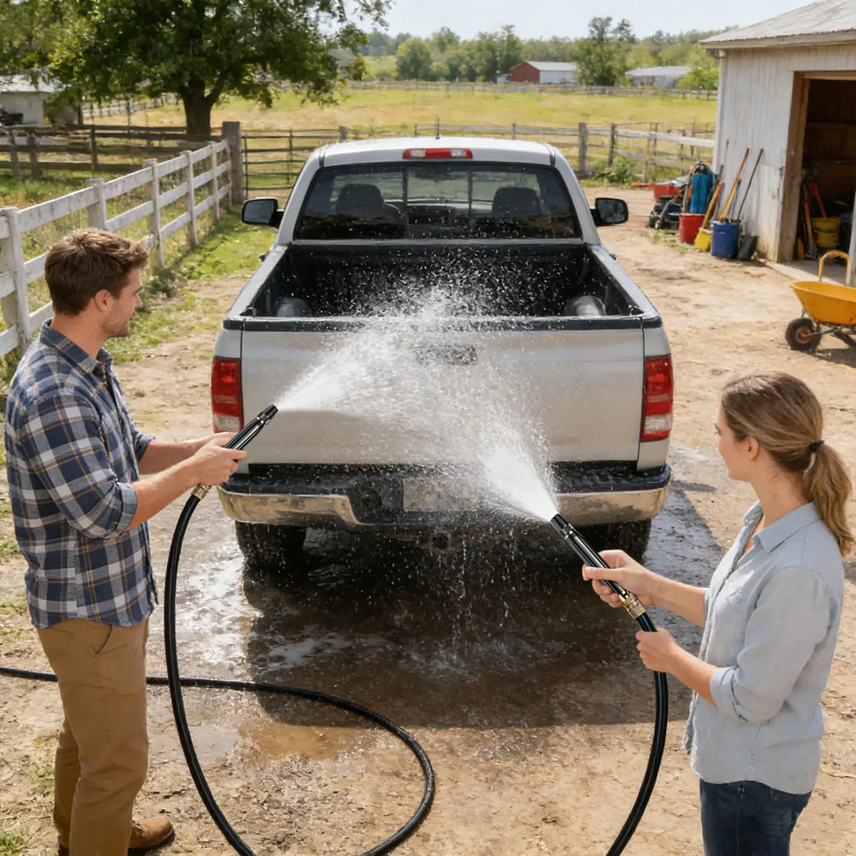 Metal Adjustable Garden Hose Spray Nozzle – Car & Garden Set Garden Hose Nozzle Babs
