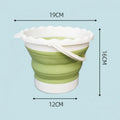 Foldable Silicone Brush Washing Bucket – Artist Studio Supply Art Brush Cleaner Babs Green