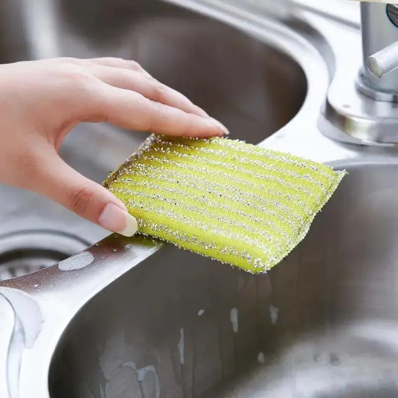 Kitchen Scrub Sponges – Dual-Sided Metal Wire Scouring Pads 8-Pack Kitchen Scrub Sponges Babs