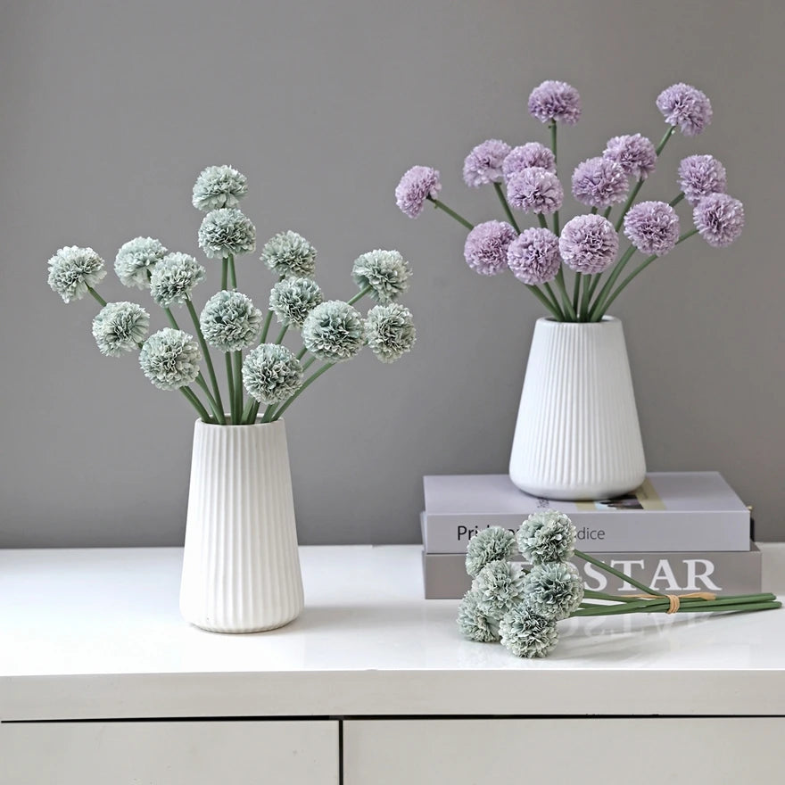 Silk Mini Ball Chrysanthemum Artificial Flower | 26cm Bouquet Artificial Flower Babs