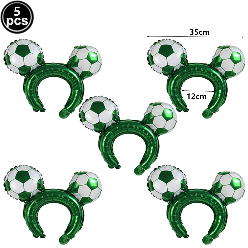 Boy's 8th Birthday Soccer Foil Balloons Party Set Birthday Party Balloons Babs PURPLE As pictures show