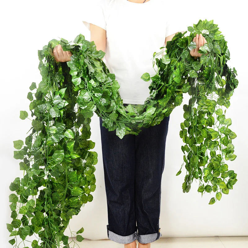 2.1M Artificial Ivy Garland Silk Vine Wall Hanging Decor Artificial Ivy Garland Babs
