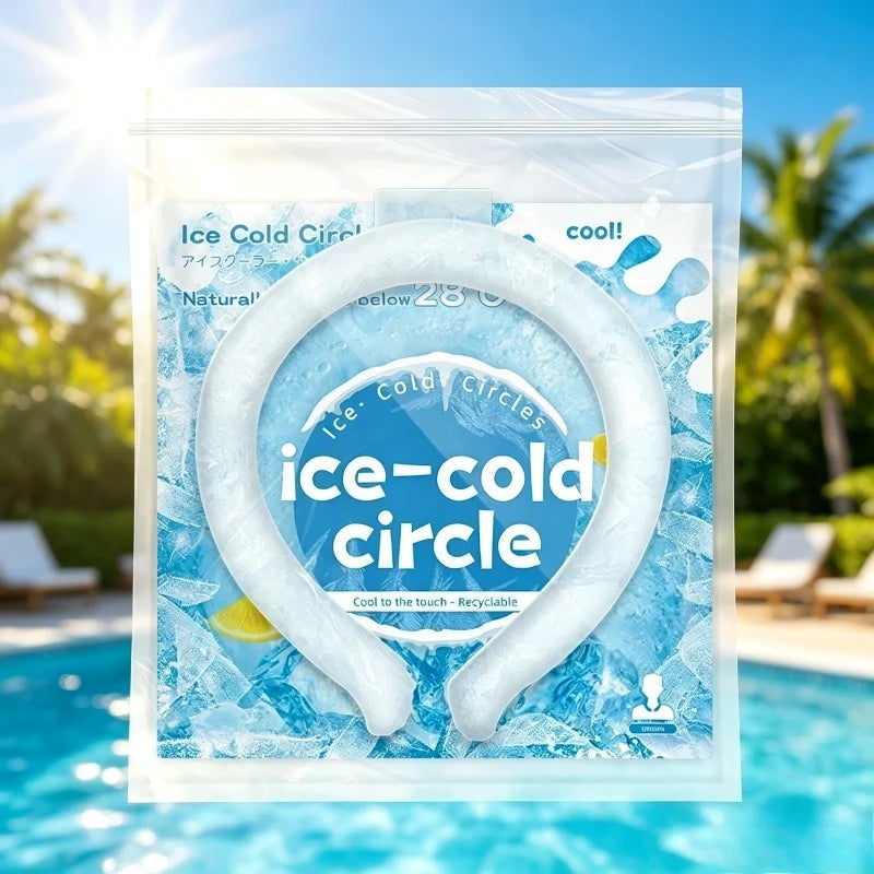 Reusable Gel Neck Cooling Ring – Wearable Summer Ice Pack Neck Cooling Ring Babs