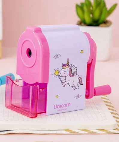 Unicorn Dolphin Mechanical Pencil Sharpener – Kids School Mechanical Pencil Sharpener Babs Pink