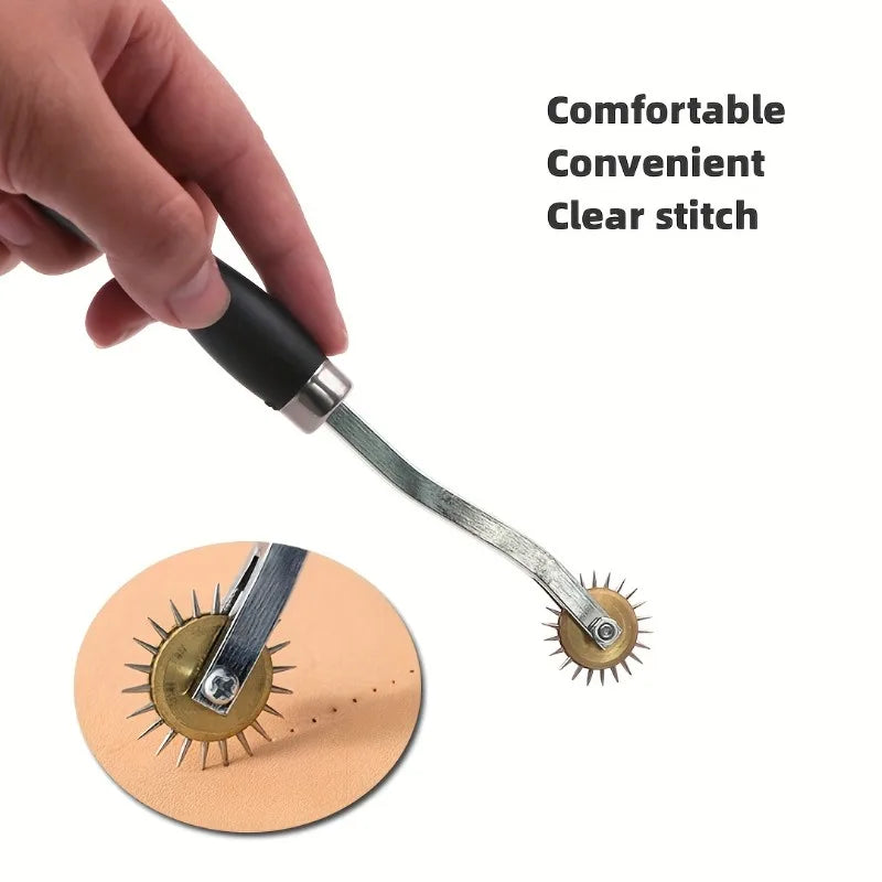 Leather Stitch Marking Wheel – Comfort Grip Pricking Tool Leather Craft Tool Babs