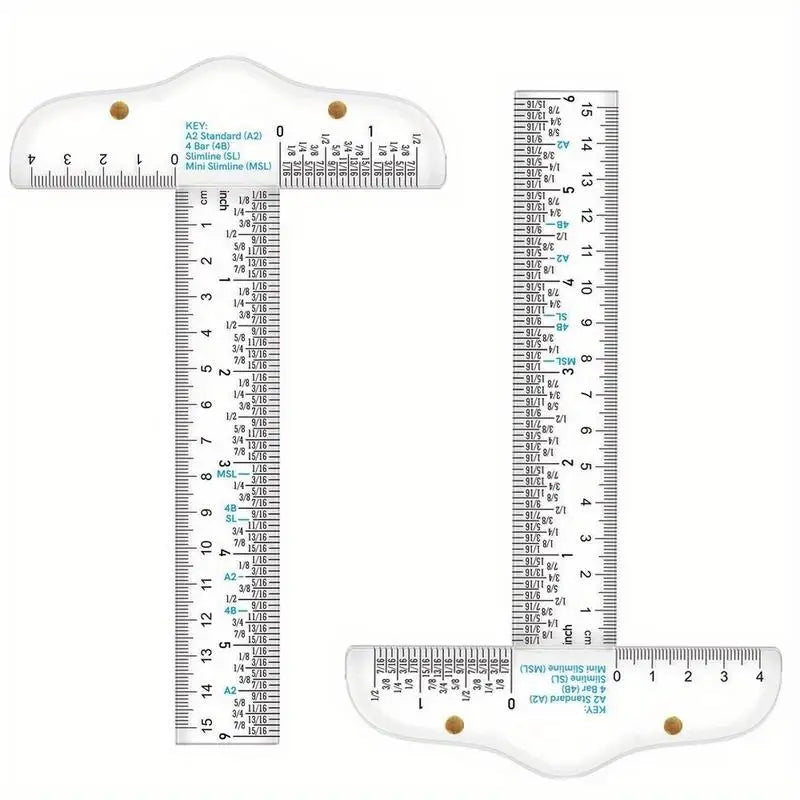 Plastic T-Square Ruler – Clear Scale, Portable & Precise Drafting T-Ruler Babs