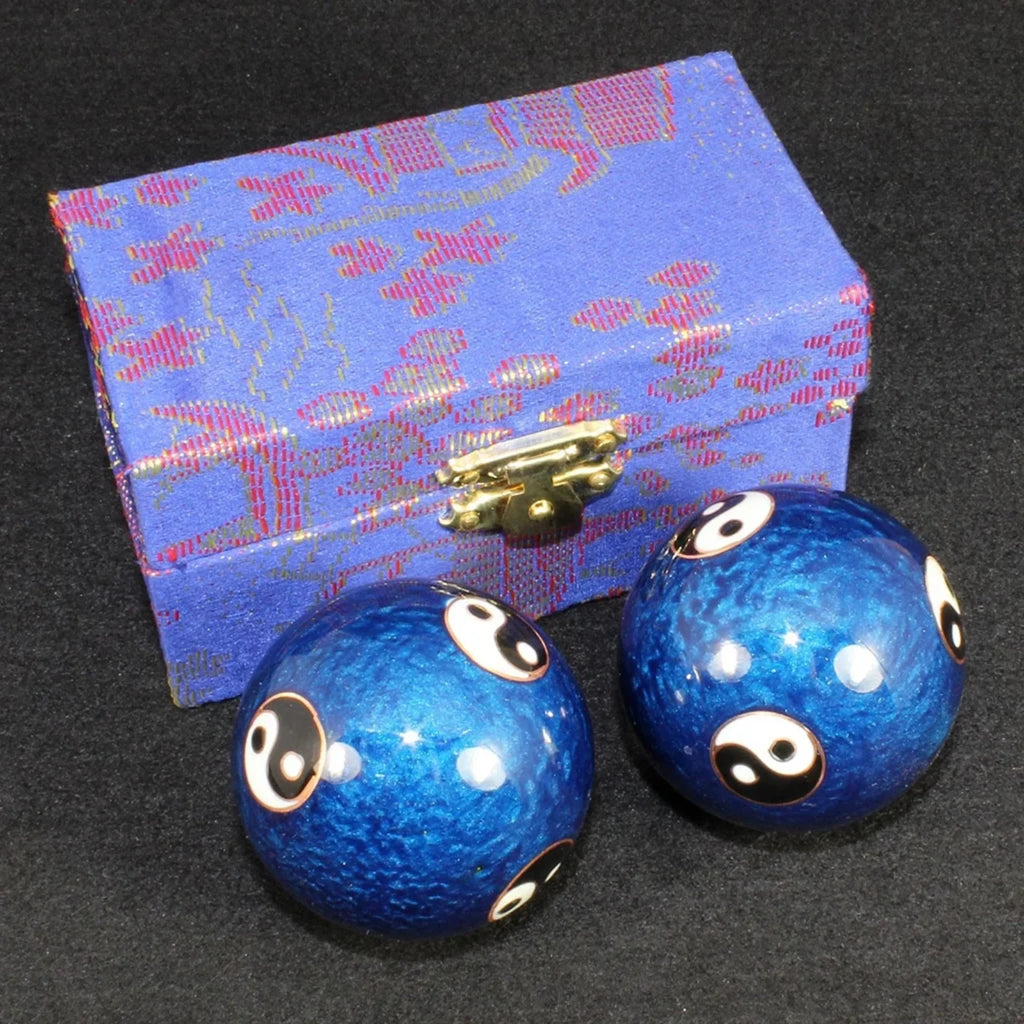 2pcs Baoding Balls – Metal Meditation Balls with Chimes Meditation Exercise Balls Babs